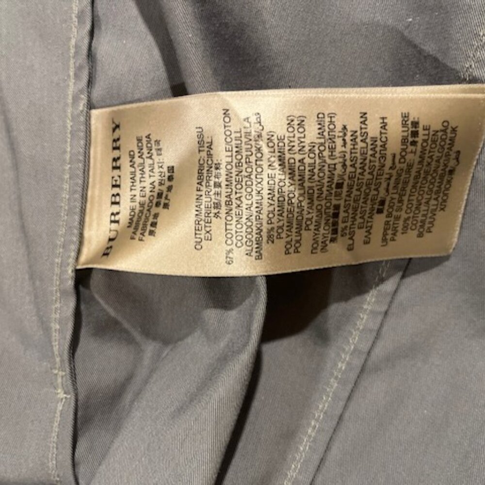 Burberry Brit Trench Coat Size 10 - Picture 11 of 11